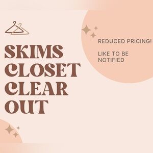 SKIMS Closet Clear Out - Reduce Pricing